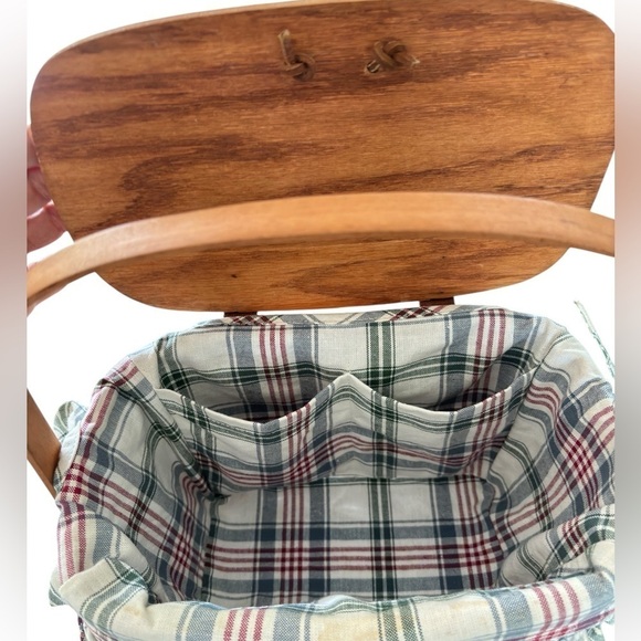 Longaberger Small Purse Basket w/ Liner 1992 Handmade Woven in USA Collectable - Picture 7 of 16